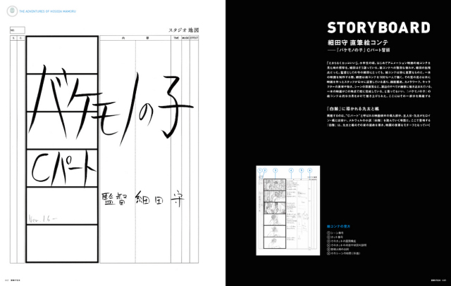 細田守 直筆絵コンテ